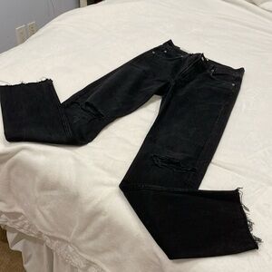 Best offer Agolde black cherie high rise straight jeans size 26
